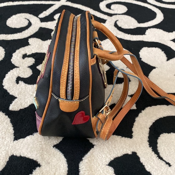 Dooney & Bourke Y2K Limited Edition Lindsay Lohan Black Bowler Bag Backpack - Picture 4 of 14